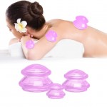 Ventuze de masaj corporal anticelulitic sau terapeutic, set 3 bucati Roz din silicon cod 25802